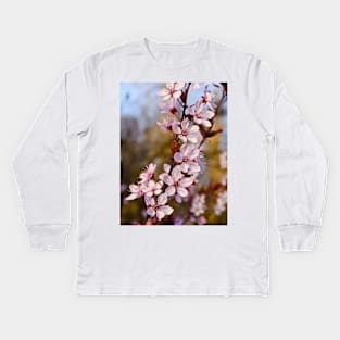 Almond Blossoms in Spring Kids Long Sleeve T-Shirt